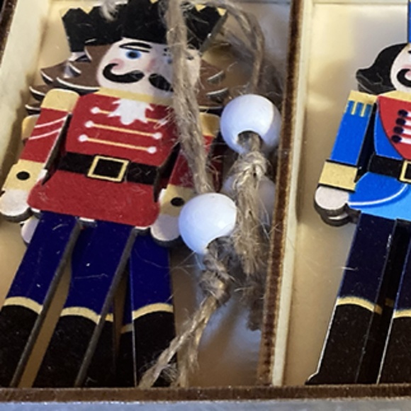 Set of Three Colorful Wooden Nutcrackers Wrapped up - Great Gift - Picture 6 of 7